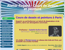 Tablet Screenshot of coursdedessin-paris.com